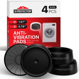 X-Protector Anti Vibration Pads for Washing Machine 4 PCS - Premium Anti Vibration Pads for Washer with Non-Slip Bottom - Washing Machine Anti Vibration Pads - Keep Washing Machine from Moving!