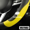 Binsheo Microfiber Leather D Shaped Steering Wheel Cover, Breathable, Anti