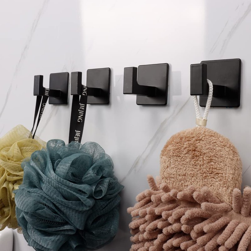 Vanloory 5 Pieces Self Adhesive Bathroom Hardware Set-SUS304 Stainless Steel-Towel