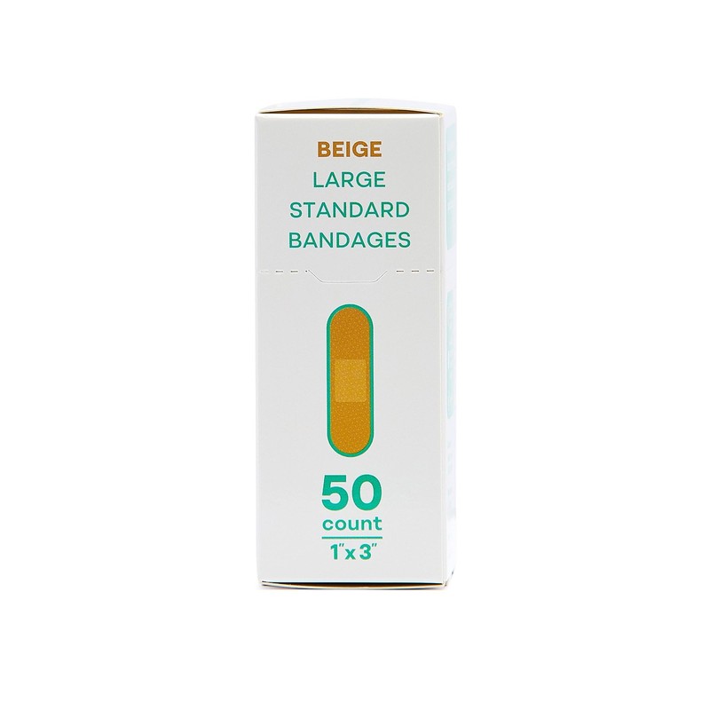 Tru-Colour Skin Tone Shade Fabric Bandages (50 Count) – Flexible,