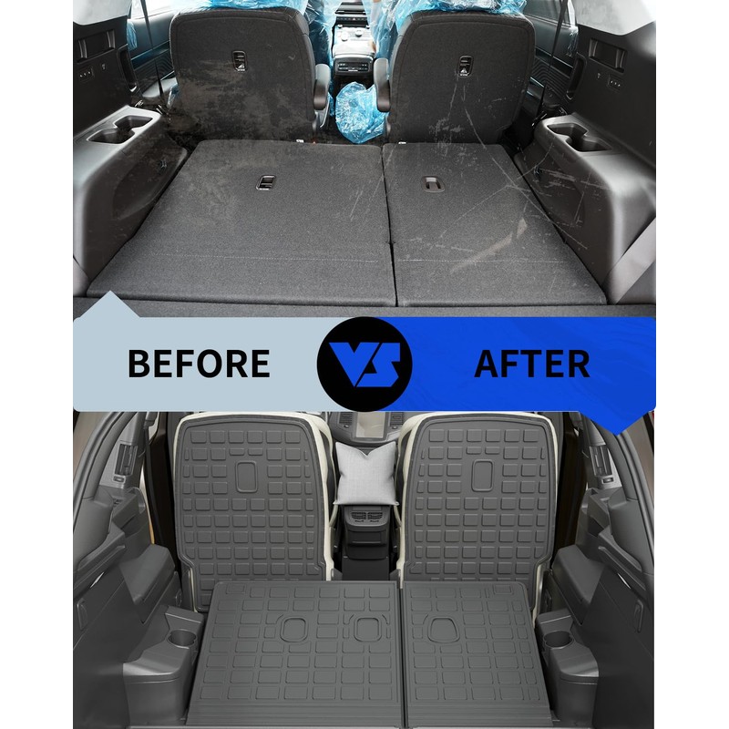 Rongtaod Cargo Mat Compatible with 2020-2025 Hyundai Palisade 7 Seats
