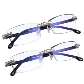 TERAISE 2 PCS Anti Blue Light Computer Glasses Readers Quality Fashion Men Reading Glasses