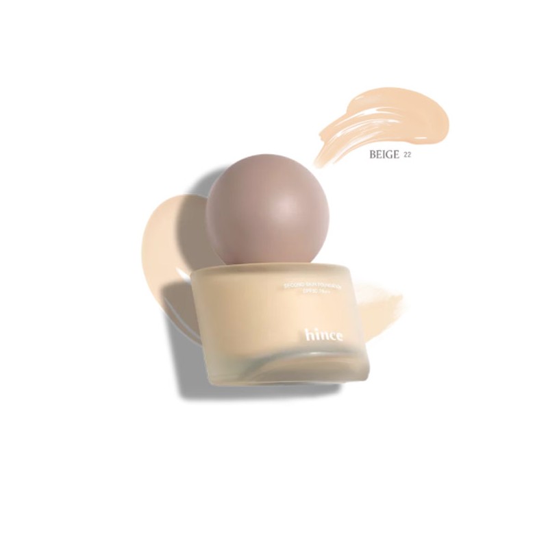 HINCE Second Skin Foundation SPF 30 PA++ 40ml, Shade:22 Beige