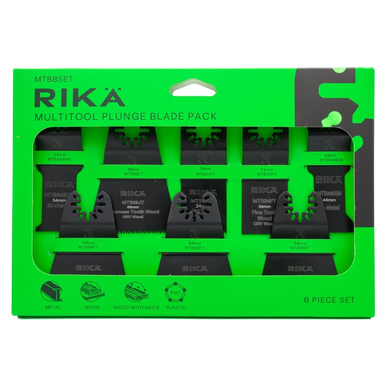 Rikä Multi Tool Blade Set 8pc MTB8SET