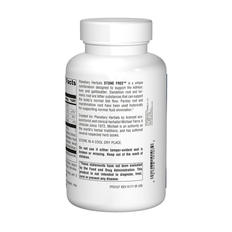 Planetary Herbals Stone Free 820 mg Herbal Support for Kidney