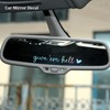 Give Em Hell Mirror Decal, Car Mirror Decal, Affirmation Car