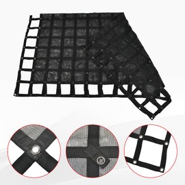 BIGREAT Heavy Duty 105" x 120" Truck Bed Cargo Net with Adjustable Cam Buckles & S-Hooks & Cross Strap,8.75' x 10' Cargo Net with 1500LBS Capacity for Pickup Truck Bed Trailer SUV Jeeps