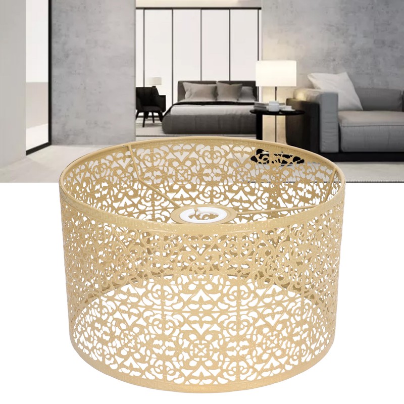 Lamp Shade Hollow Out Metal Lampshade E27 E14 Universal Use