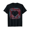 Retro Sabrina T for Teens w/ Heart Word Cloud Womens