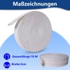 Birllaid Window Seals 10m x 3cm, Polyurethane (PU) Tape -