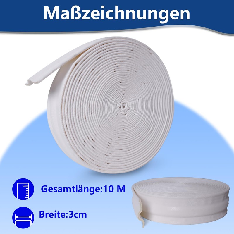 Birllaid Window Seals 10m x 3cm, Polyurethane (PU) Tape -