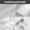 2PCS Bathroom Sink Vanity Trays, Water Absorbing Diatomite Stone Drying