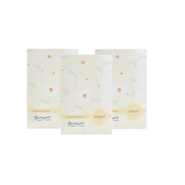 FloralSimplicity Daisy Scented Sachets Pack of 3, Spring and Summer - Long-Lasting Scented Bags, Home Fragrance, Air Freshener & Deodorizer for Closet, Room, Drawer, or Cars, Made in USA