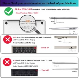CISSOOK Compatible with MacBook Air 13 inch Case 2017, 2015-2010 Release A1466 A1369 Without Touch ID, Plastic Hard Shell&Keyboard Cover&Screen Protector&Webcam Cover for Older Air 13.3", Astronaut