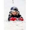 Hestra Army Leather Heli Ski 5-Finger Gloves Children Blue/White