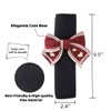 ZigiHos Seat Belt Cover Pad,Cute Bow Seatbelt Covers,2Packs & 4Packs