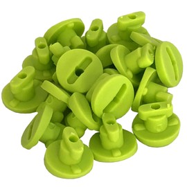 TikTakToo Moveandstic Pipe Fuses Pipe Lock for Pipes or Plate Knob Plate Buttons Plate Screw Plate Lock (20 Pipe Closures, Apple Green)