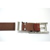 Bellabel Cow Leather Belt, Made in Japan, Casual, Silver, H-Buckle