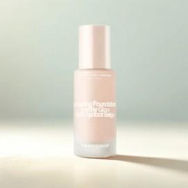 Anjumain The Face Shop Ink Lasting Foundation Healthy Glow, N201 Apricot Beige × 1 / 더페이스샵 잉크래스팅 파운데이션 헬시글로우, N201 애프리콧 베이지 × 1개