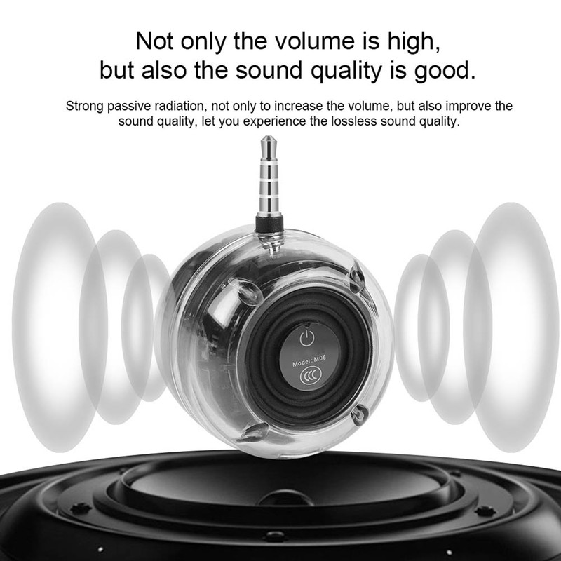 Mini 3.5mm Plug MICRO USB Smart Speaker HiFi Stereo Bass
