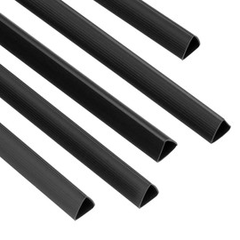 PATIKIL 100Pcs Binding Bars, 10mm Binding Bars Slide Grip 70 Sheets Capacity A4 Size Report Binder Triangle Presentation Binder for Report Cover Resume, Black