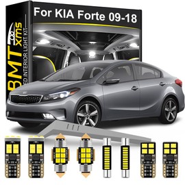 LED Interior Light Kit Replacement for KIA Forte Cerato K3 2009 2010 2011 2012 2013 2014 2015 2016 2017 2018, Super Bright 6000K White