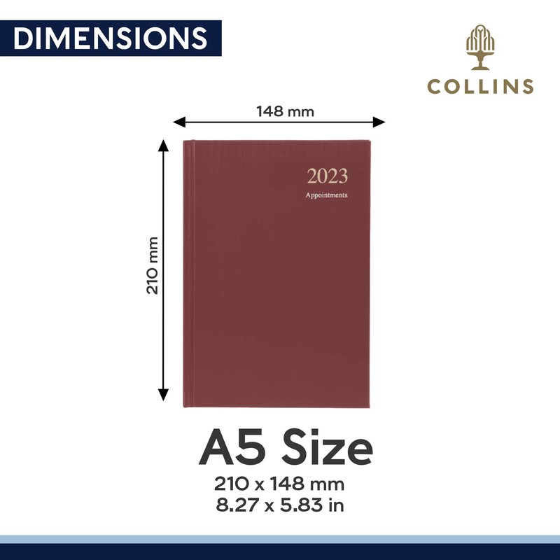 Collins Essential A5 Day to Page With Appointments 2023 Diary