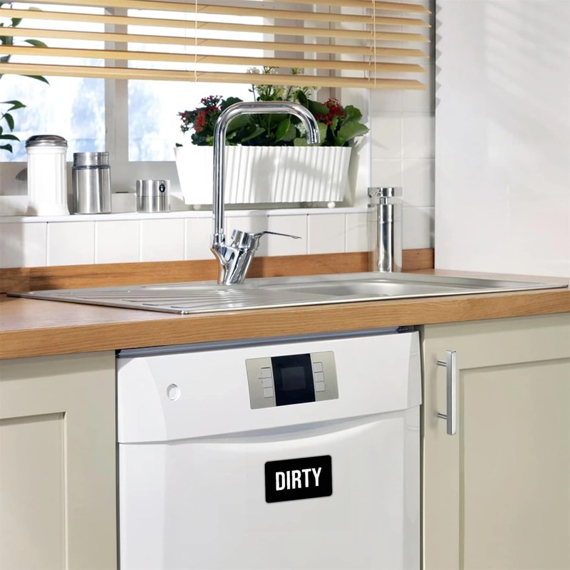 Dishwasher Magnet Clean Dirty Sign, Double-Sided Dirty Clean Magnet for