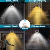 SIEDiNLAR Solar Barn Light Outdoor 3 Modes 2 Lighting, Garage