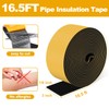 DEMEDO Pipe Insulation Tape, Pipe Wrap Insulation Foam Tape Self