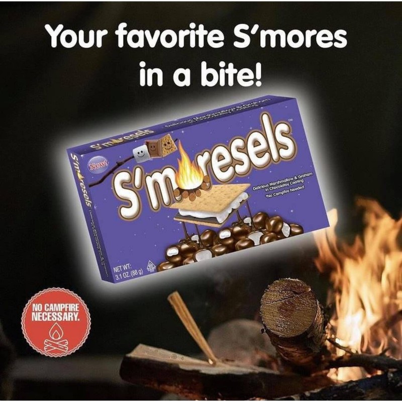 Cookie Dough Bites S'Moresels Marshmallow and Graham Cracker, 3.1 Ounce