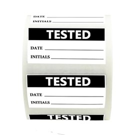 Tested Label Stickers 1.5" x 0.75" Manufacturing Inspection QC Passed Tested Stickers Inventory Quality Control Inspection Stickers OK Passed Accepted Labels Sticker(Pack-500)