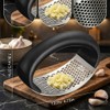 Stainless Steel Garlic Press, Heavy Duty Garlic Crusher Mincer with