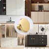 4 Pack Brushed Brass Solid Knobs Gold Kitchen Cabinet Pull