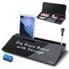SELEAD Desktop Glass Whiteboard with Organizer, Markers, Eraser - Dry