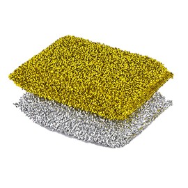 Pine-Sol Non-Scratch Scouring Pads – Pack of 2, Metallic Household Cleaning Scrubbers, Safe with Nonstick Cookware