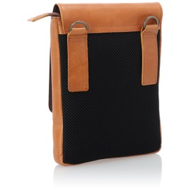 Madijack Soup No. 76158 Camel MJS Shoulder Bag, Men's, Small, Leather, Genuine Leather, Cowhide Leather, Simple, Made in Japan, Braun