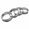 Dovhmoh Double Rolled Tart Rings, English Muffin Rings, Pro Crumpet