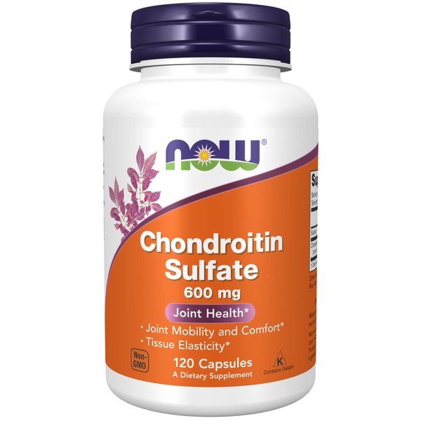 NOW Supplements, Chondroitin Sulfate 600 mg (a Glycosaminoglycan), Joint Health*, 120 Capsules
