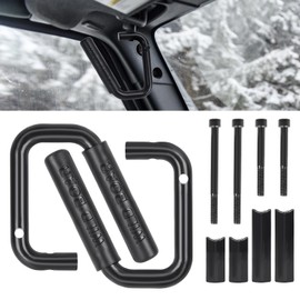 Front Grab Handle, Front Grab Bars, Front Grab Handles for Jeep Wrangler, Front Grab Handles for 2007-2018 Jeep Wrangler Jk JKU Car, Aluminum Alloy Front Grab Bars Kit