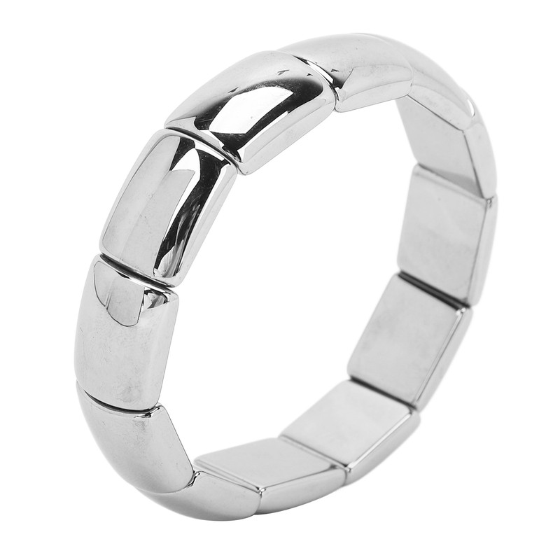 Terahertz Bracelet Rectangle Beads Stretch Bangle Woman Men Bracelet Gift