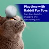 Kats'N Us Real Rabbit Fur Cat Ball Toy - Interactive