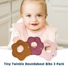 Tiny Twinkle Roundabout Drool Bibs 3 Pack - 360 Rotating
