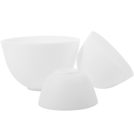 Operitacx 3 Pieces Bowl Face Mask Mixing Bowl Mud Mask Cup Mixing Bowls Cosmetic Beauty Tool for Skin Care Products White