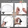 Uenhoy 4 Pcs Dutch Oven Knob Stainless Steel Pan Pot