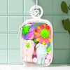 Knchy Clear Figure Display Bag with Keychain, Portable Small Doll