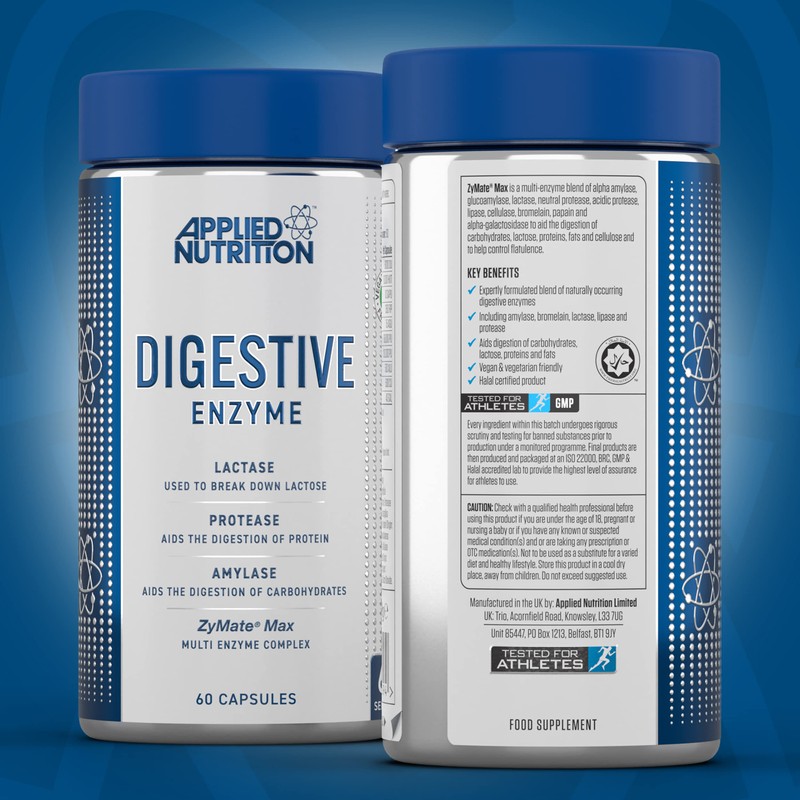 Applied Nutrition Digestive Enzyme - Vegan Digestive Enzymes Capsules, with