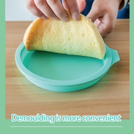 LIUHUIZEYU 4 Pcs Air Fryer Egg Molds, Air Fryer Egg Silicone Molds for Muffin Lids,Toast,Baking Hamburger,Non-Stick Air Fryer Accessorie