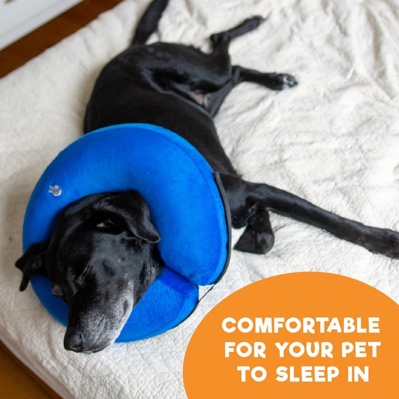 BENCMATE Protective Inflatable Collar for Dogs and Cats - Soft