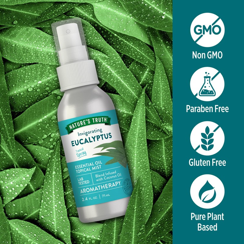 Nature's Truth Eucalyptus Mist Spray 2.4 fl oz | Pure